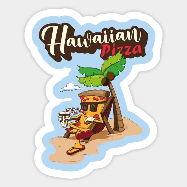 Hawaiian Pizza Sticker by HarlinDesign